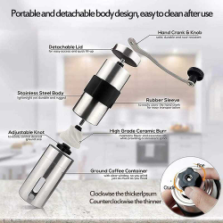 Alat Penggiling Kopi Manual Coffee Grinder Adjustable