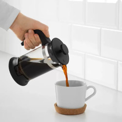 Pembuat kopi, kaca-baja tahan karat, 0.4 Liter